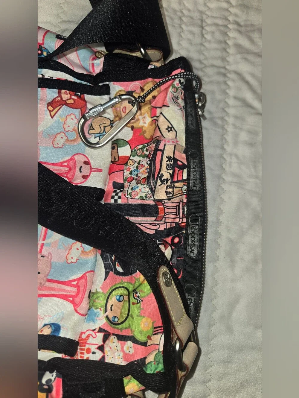 Lesportsac Pink Multi-Color Printed Crossbody Bag